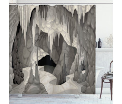 Cavern with Stalagmites Shower Curtain