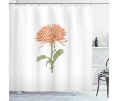 Retro Blooming Nature Shower Curtain