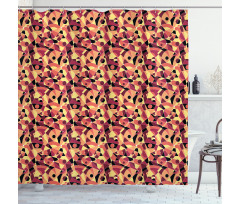 Motley Art Deco Shower Curtain