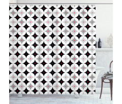 Retro Style Atomic Shower Curtain