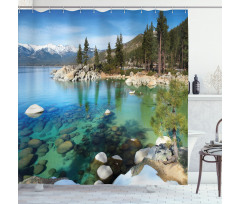 Summer Lake Photo Shower Curtain