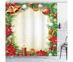 Abstract Christmas Tree Shower Curtain