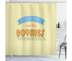 Vanilla Cookies Shower Curtain
