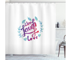 Inspiration Phrase Shower Curtain