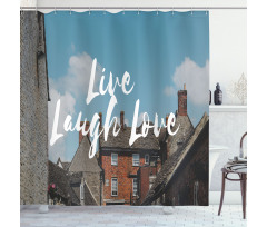 Rustic Houses Shower Curtain