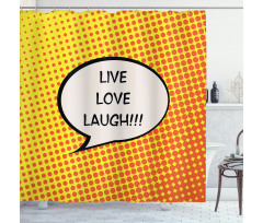 Speech Bubble Shower Curtain