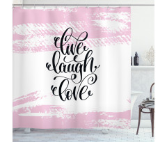 Abstract Pink Tone Shower Curtain