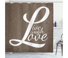 Motivation Word Shower Curtain