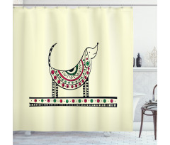 Dog Sketch Shower Curtain