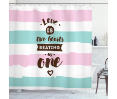 Retro Style Pastel Shower Curtain