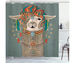 Clothing Alpaca Shower Curtain