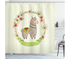 Colorful Watercolor Flora Shower Curtain