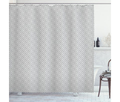 Retro Frieze Ornament Shower Curtain