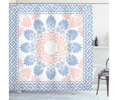 Pastel Floral Grecian Shower Curtain