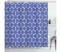Blue Mosaic Shower Curtain