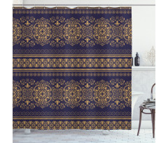 Damask Border Shower Curtain