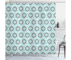 Ikat Style Pattern Shower Curtain