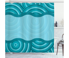 Tribal Dotted Pattern Shower Curtain