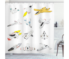 Traveling into the Space Shower Curtain