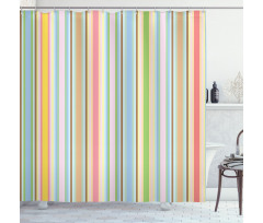 Barcode Pattern Stripes Shower Curtain