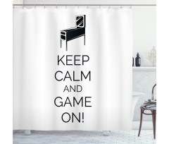 Pinball Machine Fun Shower Curtain