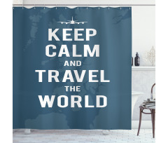 Travel the World UK Shower Curtain