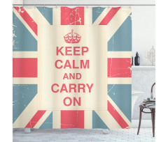 Carry on British Flag Shower Curtain