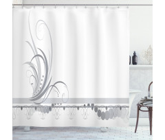 Swirls Ornament Shower Curtain