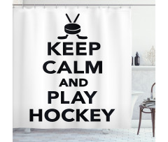 Keep Calm and Play Words Shower Curtain