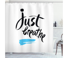 Words Calligraphy Shower Curtain