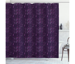 Purple Toned Dots Shower Curtain
