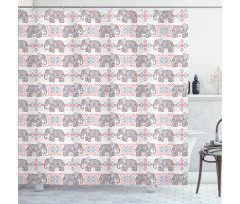 Pastel Tribal Shower Curtain