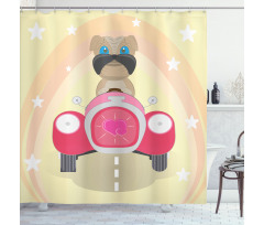 Superhero Puppy Shower Curtain