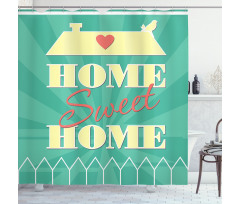 Bird Heart Roof Shower Curtain