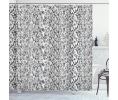 Scandinavian Greyscale Shower Curtain