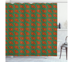 Eastern Traditional Shower Curtain