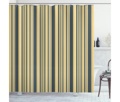 Retro Vertical Lines Shower Curtain