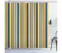 Retro Vertical Lines Shower Curtain