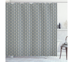 Abstract Ornament Tile Shower Curtain
