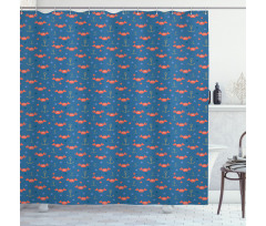 Crabs Anchors Shower Curtain