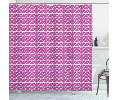 Hand Drawn Triangles Shower Curtain