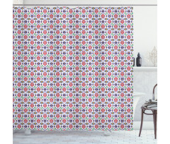 Timeless Eastern Motifs Shower Curtain