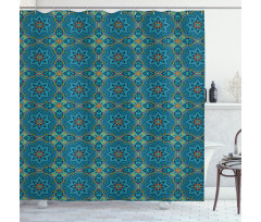 Colorful Blooming Flora Shower Curtain