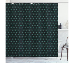 Triangle Lines Shower Curtain
