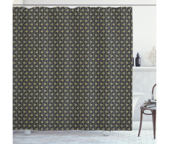 Doodle Spring Blooms Shower Curtain