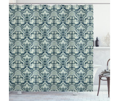 Victorian Leaf Pattern Shower Curtain