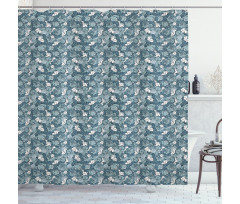 Botanical Nostalgic Shower Curtain