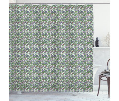 Ornate Colorful Flora Shower Curtain