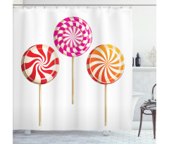 Lolly Pops on Sticks Shower Curtain