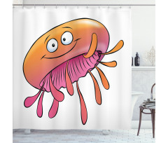Funny Jellyfish Shower Curtain